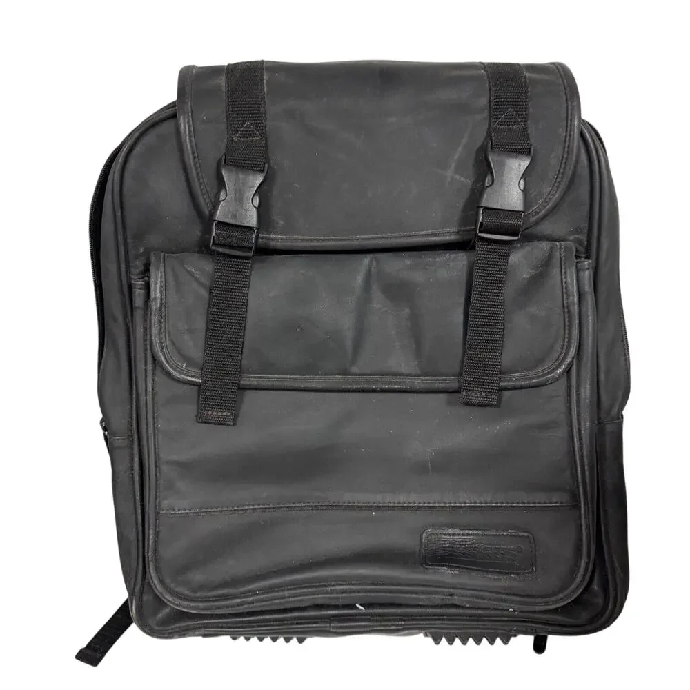 Targus CLC1 Top Grain Leather Laptop Backpack W/Pockets, Straps, Divider 15-16